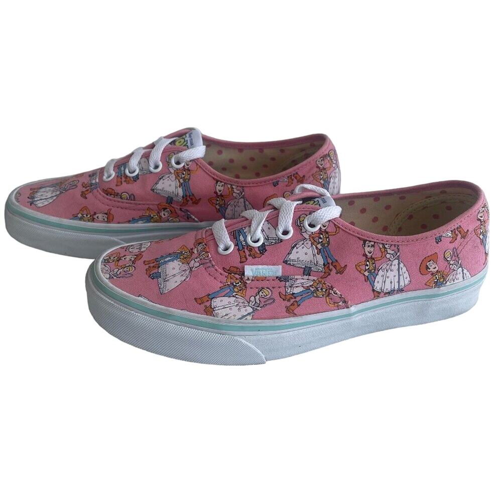 Vans Unisex Toy Story Woody Bo Peep Pink Skateboard Shoes 7.5 (women) 6 (men)